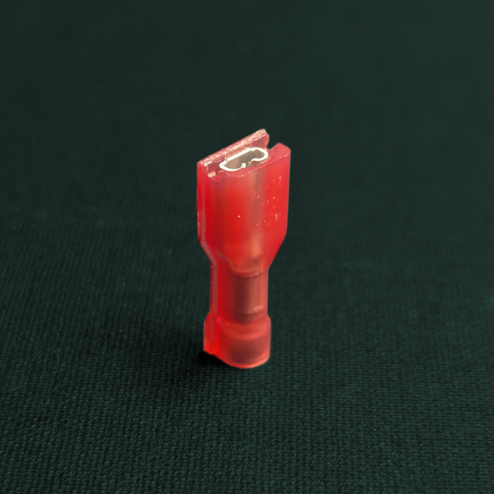 .110" red quick disconnect crimp receptacle
