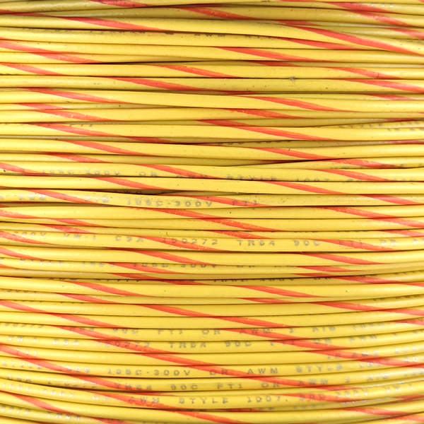 18 AWG Wire (Yellow Striped)