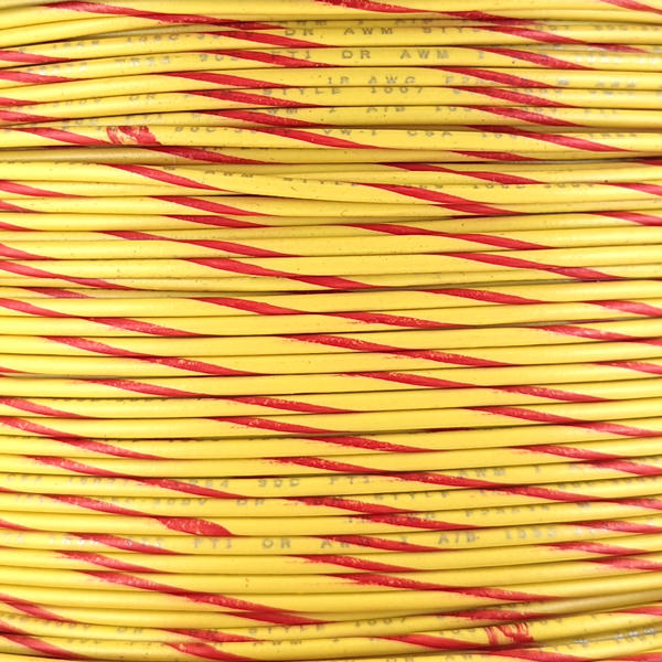 18 AWG Wire (Yellow Striped)