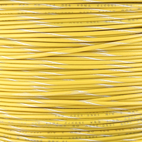 18 AWG Wire (Yellow Striped)