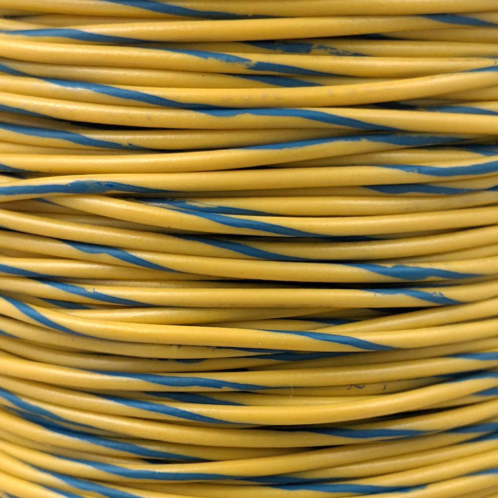 22 AWG Wire (Yellow Striped)