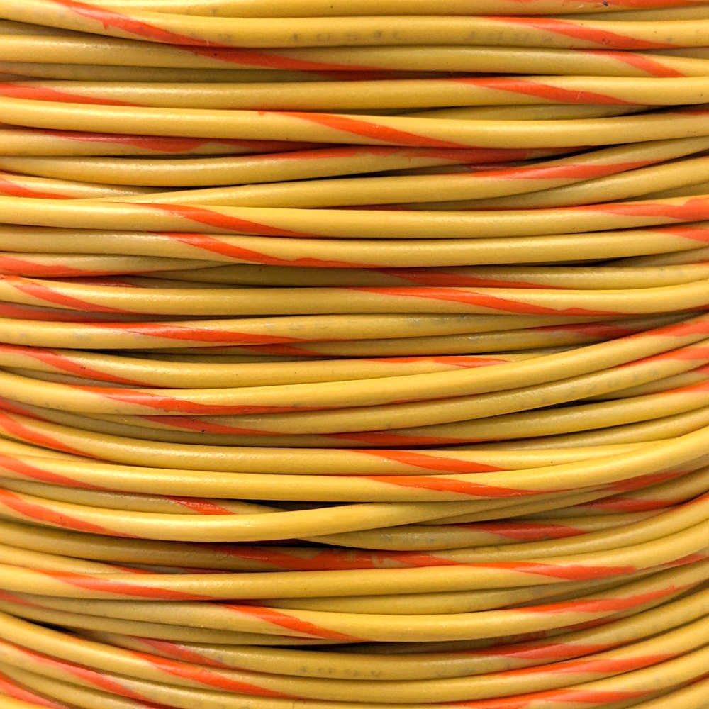 22 AWG Wire (Yellow Striped)