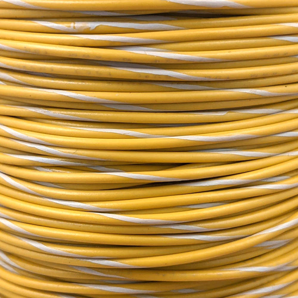 22 AWG Wire (Yellow Striped)