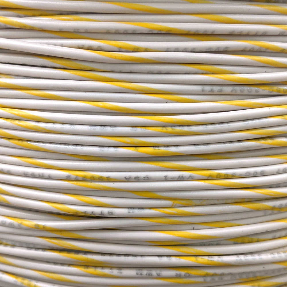 18 AWG Wire (White Striped)