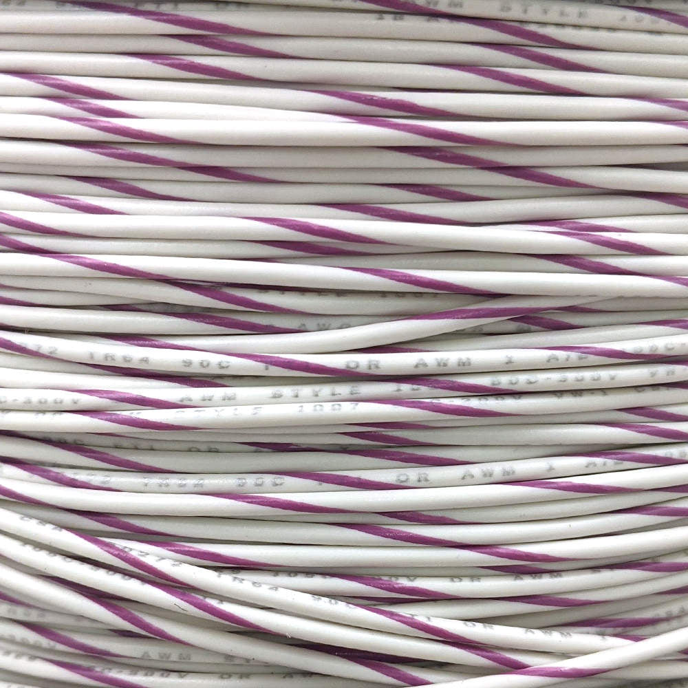 18 AWG Wire (White Striped)