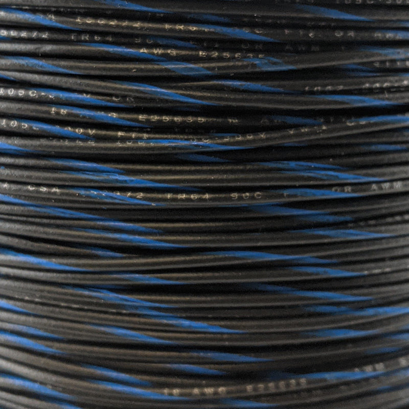 18 AWG Wire (Black Striped)