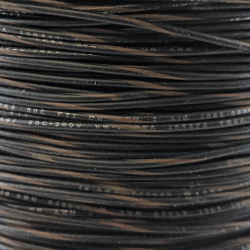 18 AWG Wire (Black Striped)