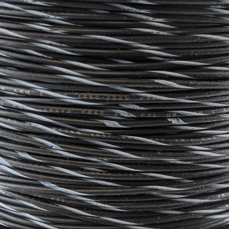18 AWG Wire (Black Striped)