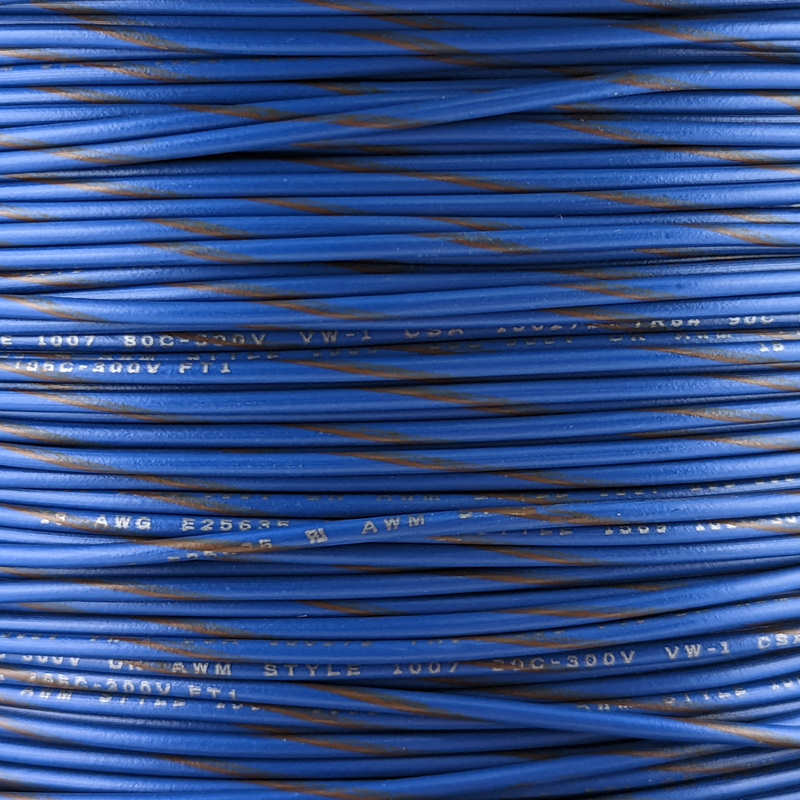 18 AWG Wire (Blue Striped)