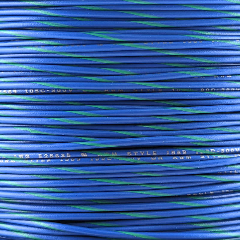 18 AWG Wire (Blue Striped)