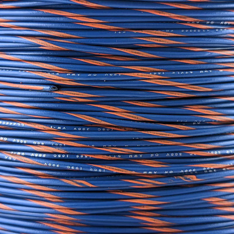 18 AWG Wire (Blue Striped)