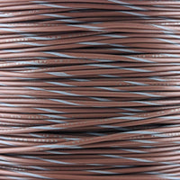 18 AWG Wire (Brown Striped)