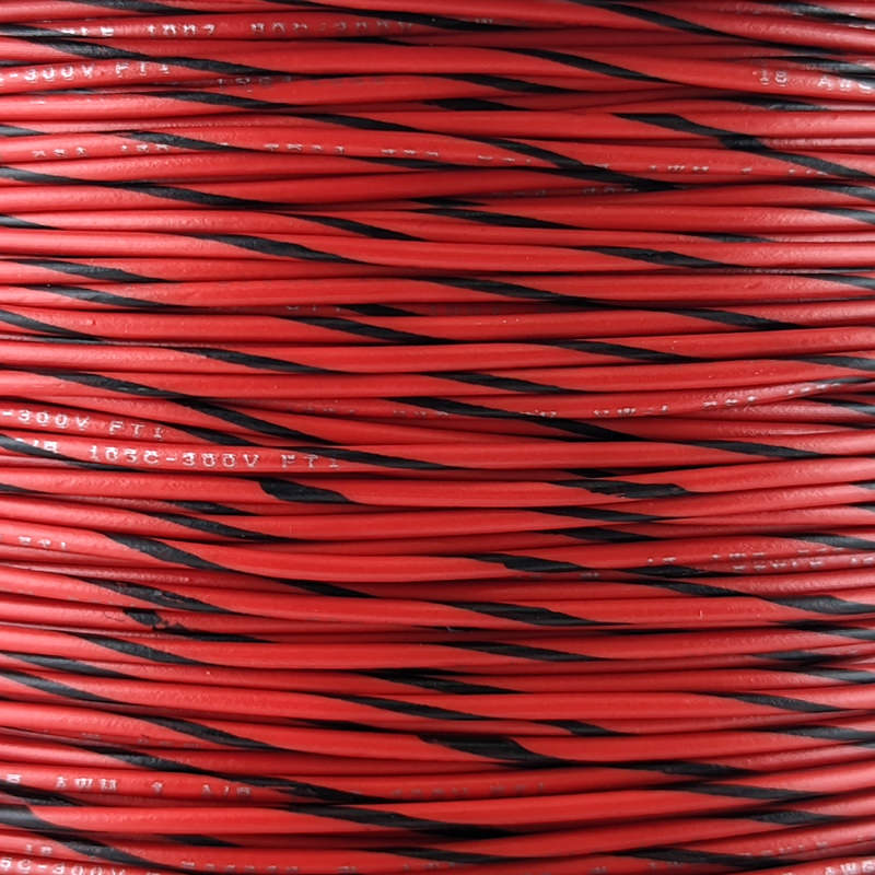18 AWG Wire (Red Striped) | Wire-Bot Pinball Wire