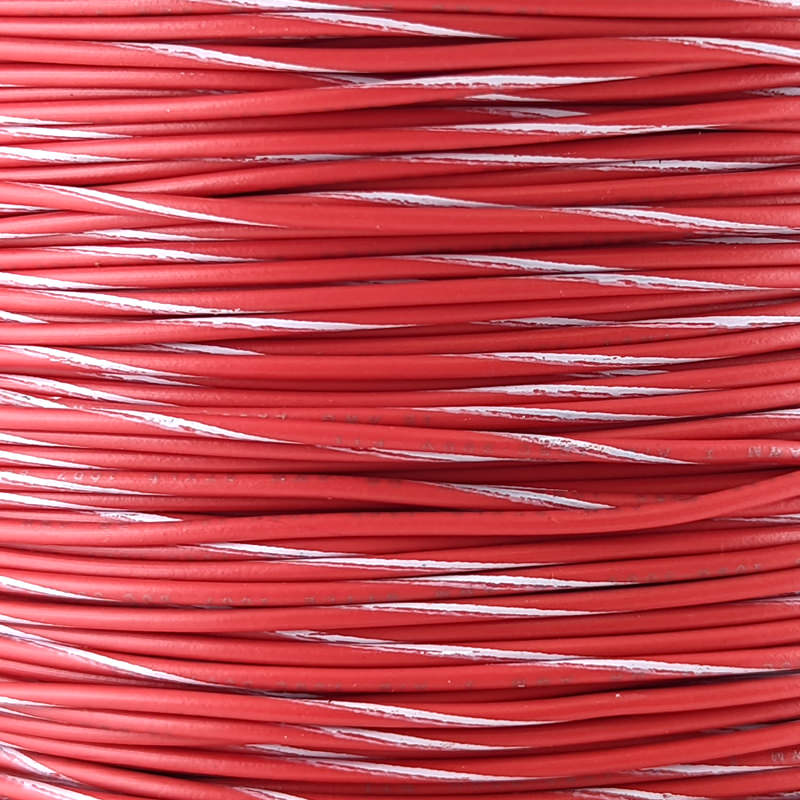 18 AWG Wire (Red Striped)
