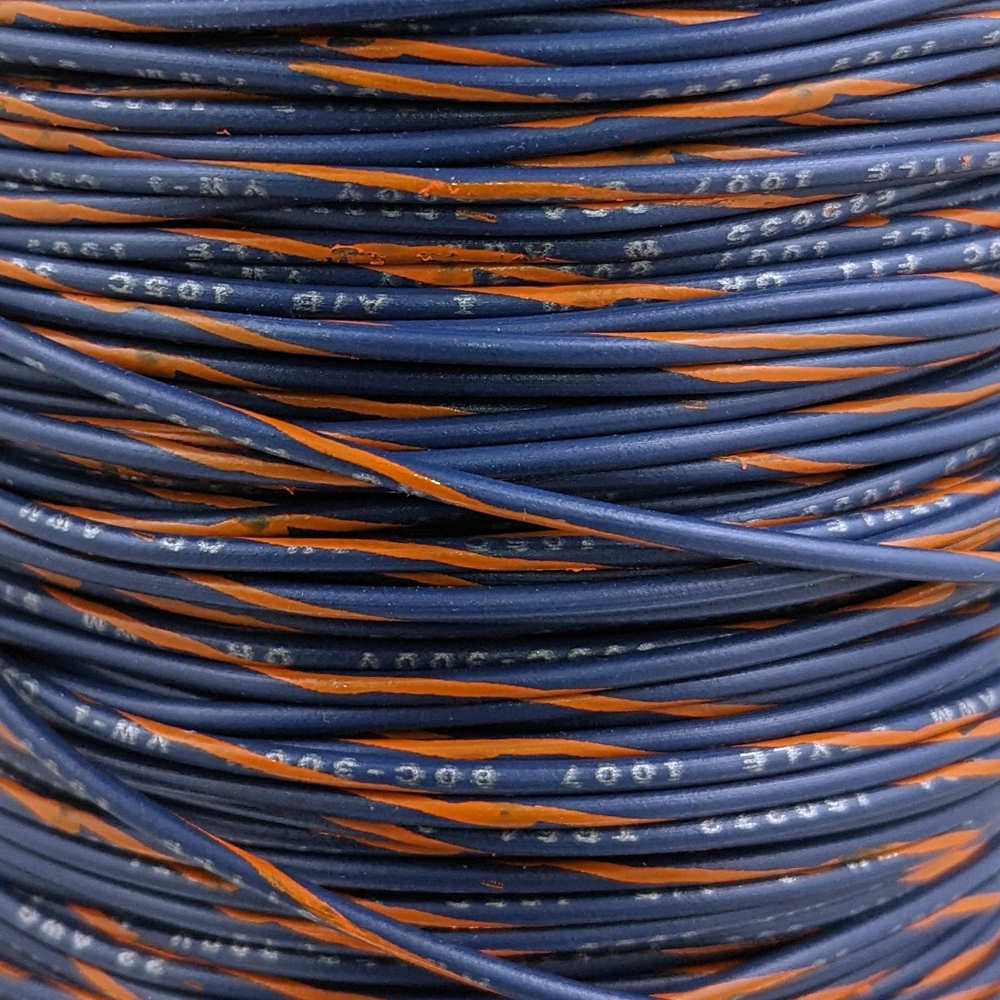22 AWG Wire (Blue Striped)