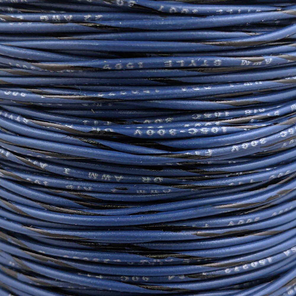 22 AWG Wire (Blue Striped)