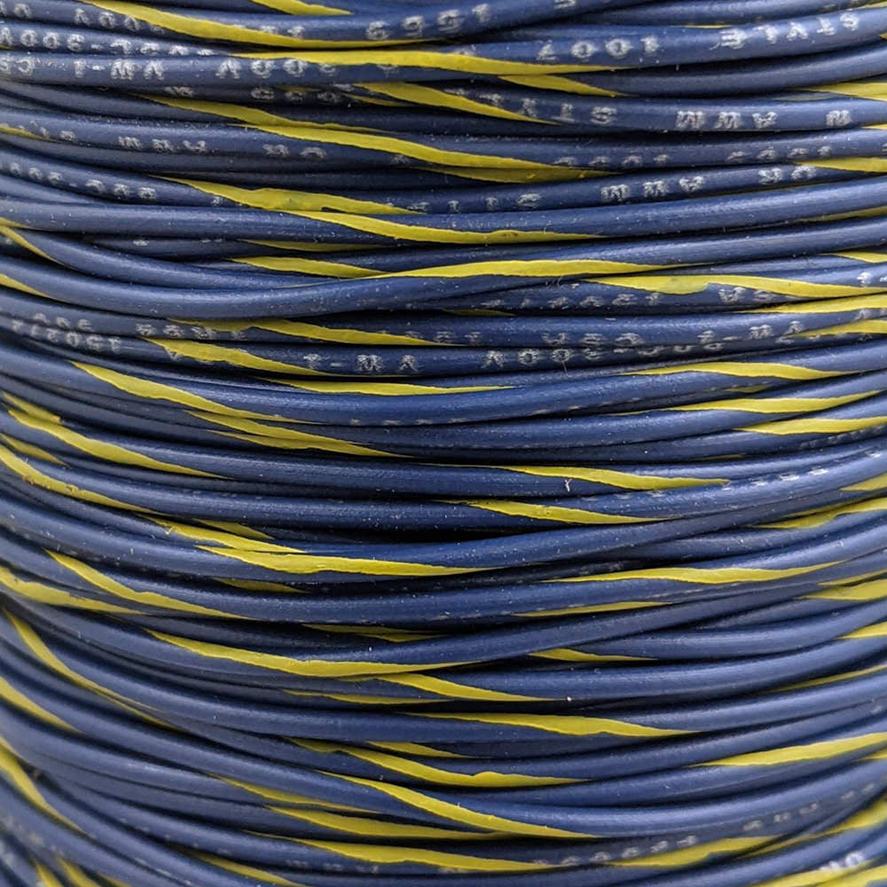 22 AWG Wire (Blue Striped)