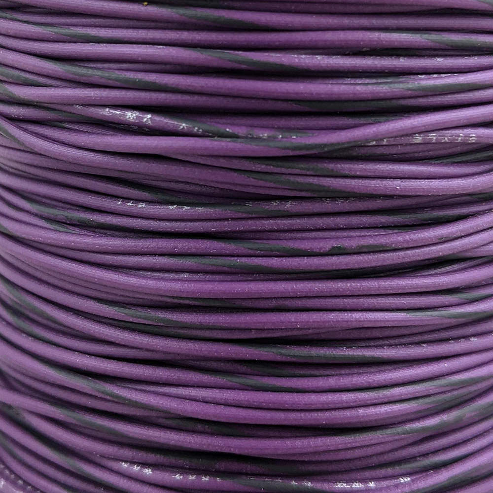 22 AWG Wire (Violet Striped)
