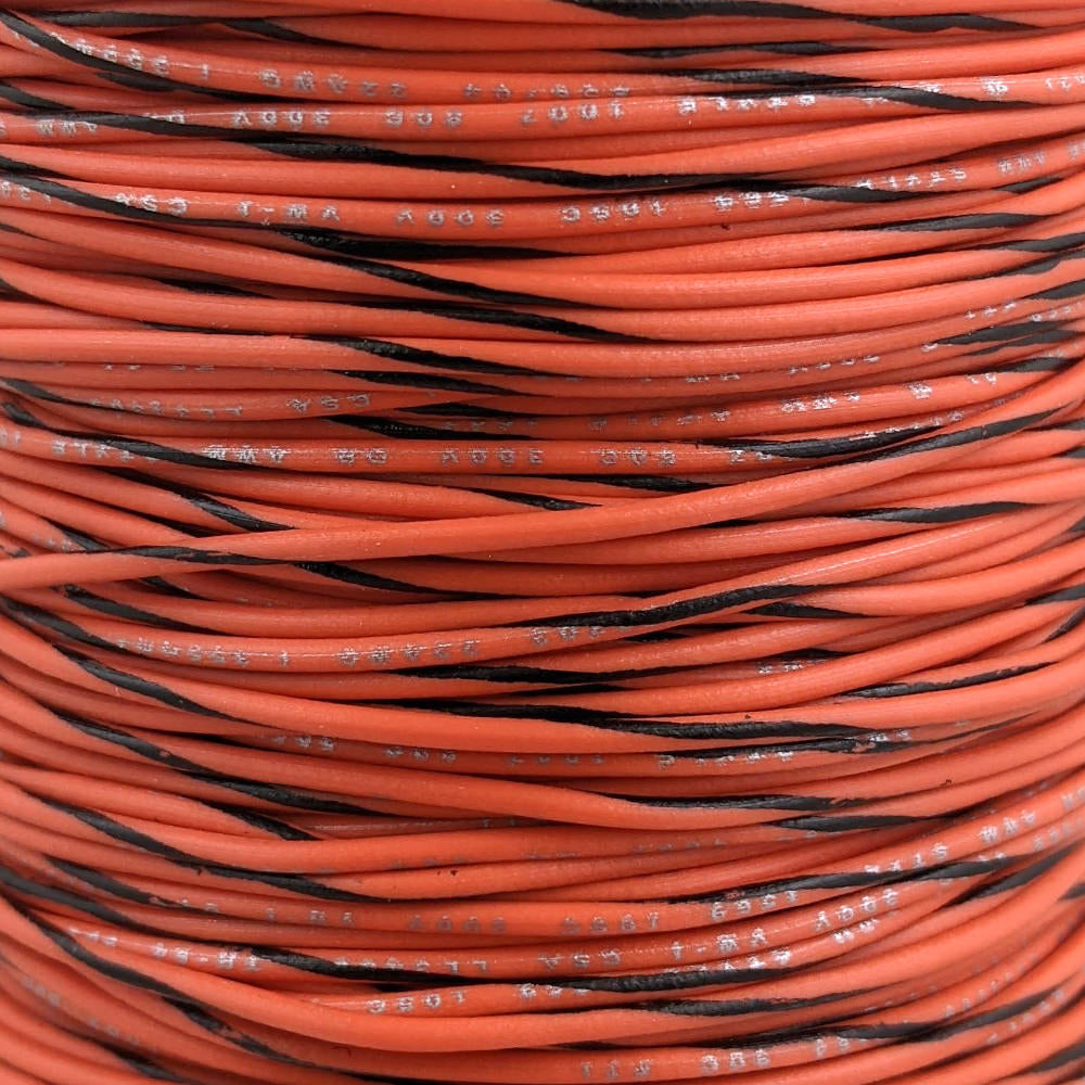 22 AWG Wire (Orange Striped)