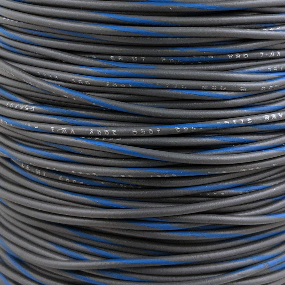 22 AWG Wire (Gray Striped)