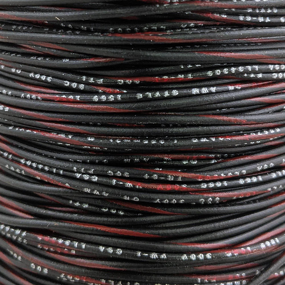 22 AWG Wire (Black Striped)