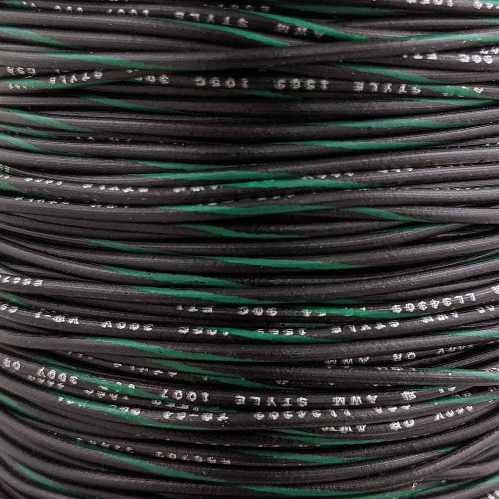 22 AWG Wire (Black Striped)