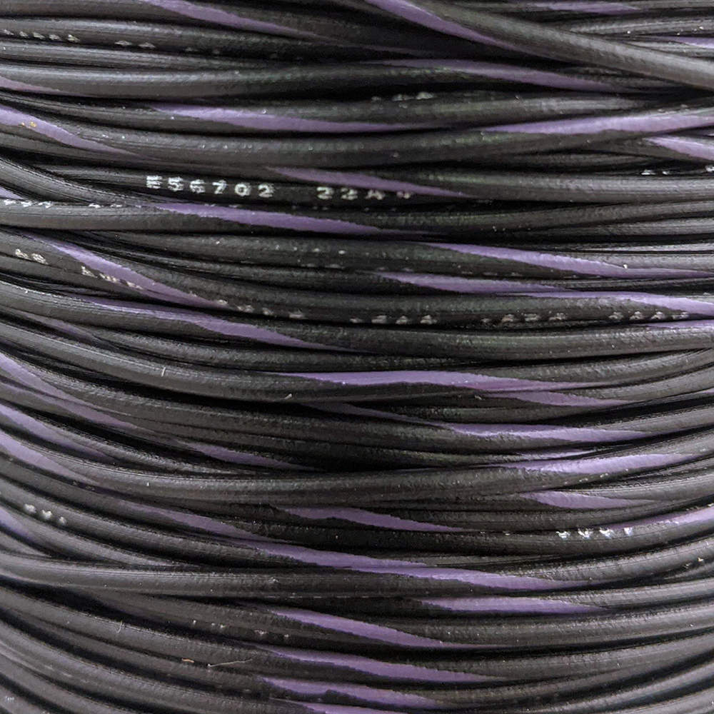 22 AWG Wire (Black Striped)