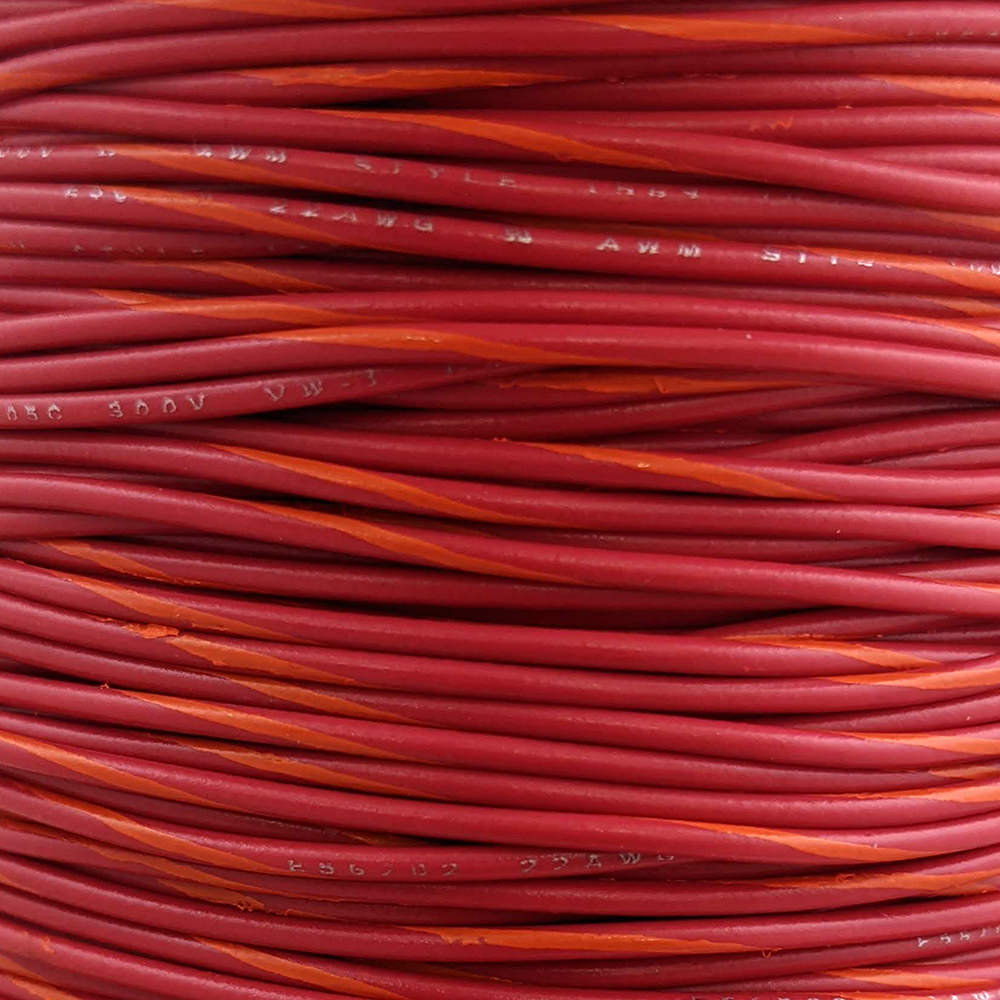 22 AWG Wire (Red Striped)