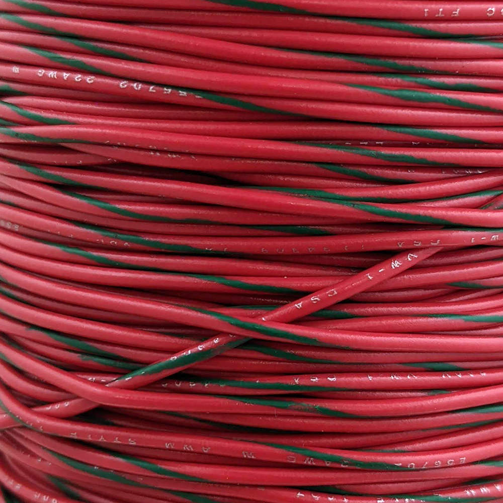 22 AWG Wire (Red Striped)