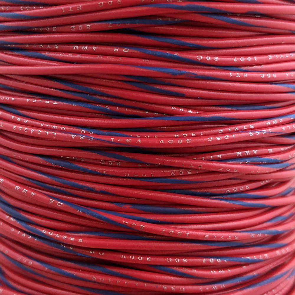 22 AWG Wire (Red Striped)
