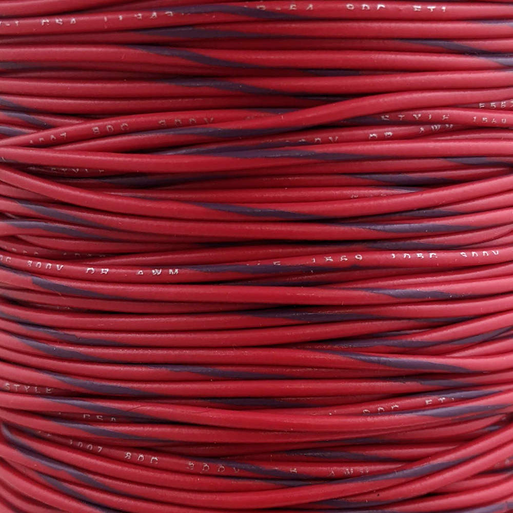 22 AWG Wire (Red Striped)