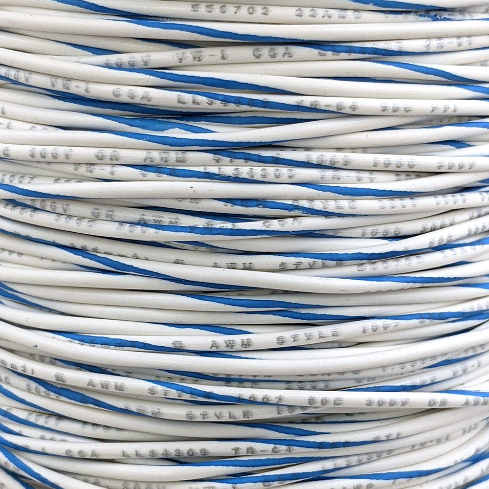 22 AWG Wire (White Striped)