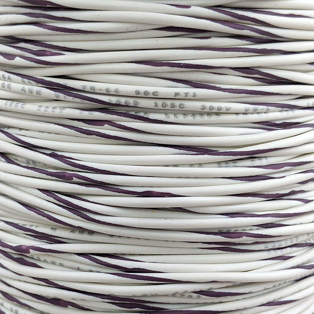 22 AWG Wire (White Striped)