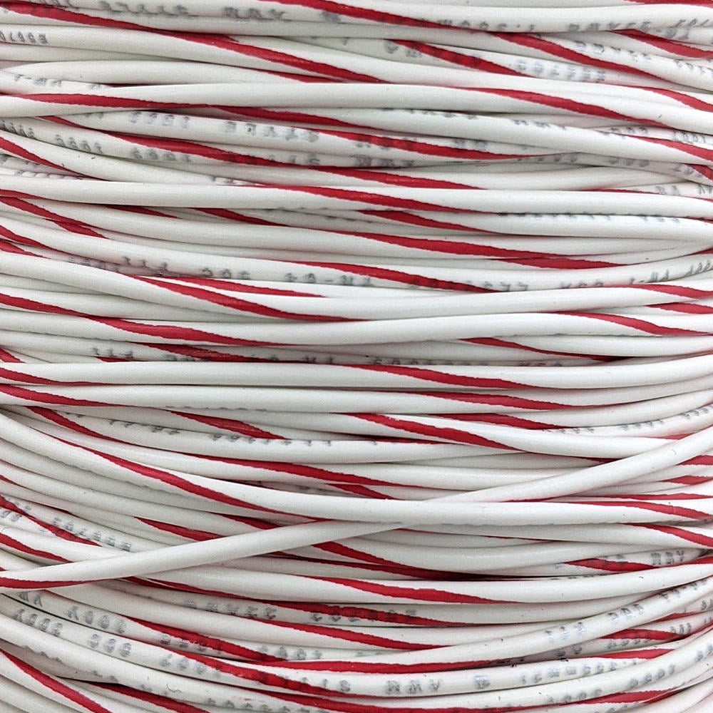 22 AWG Wire (White Striped)
